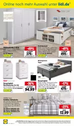 Gazetka promocyjna Lidl - Wochen-Highlights im Onlineshop - Gazetka - ważna od 12.11 do 12.11.2023 - strona 2 - produkty: angebot, angebote, Bau, baumwolle, bett, bettwäsche, boxspringbett, dell, eis, elle, erde, kissen, kleid, kleider, kleiderschrank, kommode, leine, Liege, matratze, Mode, nachtkonsole, nachtkonsolen, natur, ndk, regal, reis, rel, Ria, ring, Schal, Schale, Schrank, schubladen, telefon, Ti, topper, uhr, und matratze, wolle