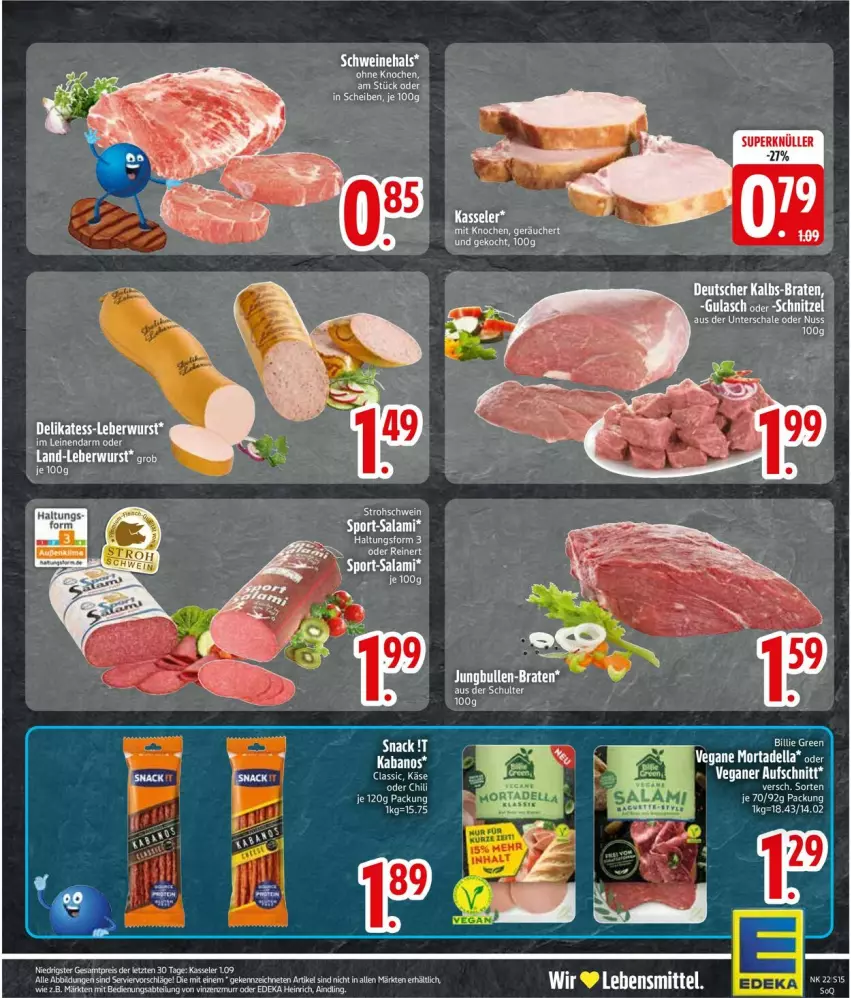 Aktueller Prospekt Edeka - Prospekte - von 26.05 bis 31.05.2025 - strona 17 - produkty: Abtei, chili, deka, eis, kabanos, kasseler, leberwurst, nuss, reis, Schal, Schale, Ti, Tiere, wurst, ZTE