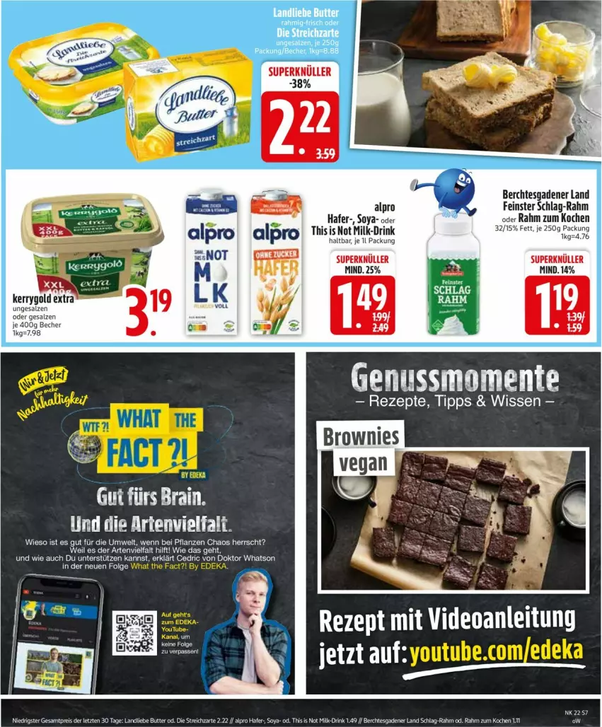 Aktueller Prospekt Edeka - Prospekte - von 26.05 bis 31.05.2025 - strona 9 - produkty: alpro, Becher, butter, deo, drink, eis, ente, hafer, landliebe, nuss, pflanze, pflanzen, reis, rezept, rezepte, salz, soya, Streichzart, Ti, ZTE