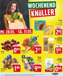 Gazetka promocyjna Edeka - Prospekte - Gazetka - ważna od 31.05 do 31.05.2025 - strona 28 - produkty: beere, beeren, beutel, braun, Cap, champignon, champignons, champignons braun, eier, eis, erdbeere, erdbeeren, hartweizen, kirsch, kirsche, kirschen, langnese, langnese eis, nogger, nudel, nudeln, Schal, Schale, südzucker, zucker