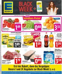 Gazetka promocyjna Edeka - Prospekte - Gazetka - ważna od 29.11 do 29.11.2025 - strona 3 - produkty: angebot, angebote, black week, braten, clementinen, coca-cola, cola, corny, decke, deka, eis, eisbergsalat, fanta, flasche, gulasch, jungbullen, Käse, käsescheiben, lack, leberkäs, leerdammer, LG, Mezzo Mix, müsli, Müsliriegel, reis, riegel, rispentomaten, rouladen, salat, Schal, Schale, schnäppchen, spee, sprite, Ti, tomate, tomaten, waschmittel