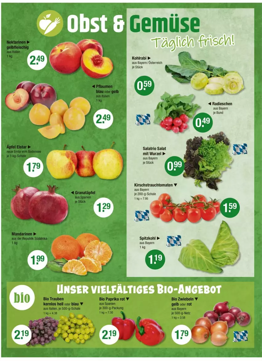 Aktueller Prospekt Vmarkt - Prospekte - von 04.09 bis 10.09.2025 - strona 4 - produkty: kirsch, kohlrabi, radieschen, Rauch, salat, spitzkohl, strauchtomaten, tomate, tomaten