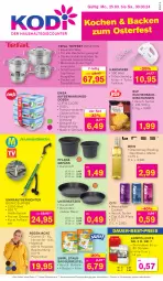 Gazetka promocyjna Kodi - Prospekte - Gazetka - ważna od 31.03 do 31.03.2024 - strona 1 - produkty: auer, Aufbewahrungsdose, Babynahrung, backmischung, Backmischungen, beutel, bio, chardonnay, cocktail, decke, Deckel, dell, edelstahl, eis, elle, emsa, Germ, handmixer, herdarten, Jacke, Kraut, kuchen, merl, merlot, Mixer, Mode, reis, Ria, riesling, Sport, staubsauger, staubsaugerbeutel, swirl, tefal, teller, Ti, topf, Topfset, unkrautvernichter, Untersetzer, wein