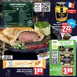 Gazetka promocyjna Hit - Prospekte - Gazetka - ważna od 31.12 do 31.12.2021 - strona 17 - produkty: aus dem kühlregal, bio, blätterteig, braten, butter, champignon, champignons, deo, dijon-senf, eier, eis, gelee, gewürz, kartoffel, kartoffeln, knoblauch, kühlregal, maille, milch, Muskatnuss, nuss, olive, oliven, olivenöl, pfeffer, regal, reis, rezept, rotwein, salz, sauce, saucen, schnittlauch, senf, Spezi, tante fanny, Ti, wein, Wild, zwiebel, zwiebeln