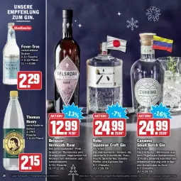 Gazetka promocyjna Hit - Prospekte - Gazetka - ważna od 31.12 do 31.12.2021 - strona 28 - produkty: aktionspreis, beere, Belsazar, Blüte, eis, elle, fever-tree, flasche, frucht, gin, glasflasche, grapefruit, himbeer, himbeere, johannisbeere, kirsch, orange, orangen, pfeffer, reis, tee, teller, thomas henry, Ti, tisch, Vermouth, Yo