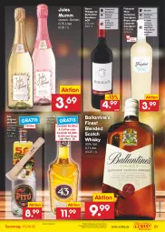 Gazetka promocyjna Netto Marken-Discount - Filial-Angebote - Gazetka - ważna od 10.09 do 10.09.2022 - strona 21 - produkty: angebot, ball, bestpreis, blended scotch, blended scotch whisky, braten, cabernet, cabernet sauvignon, cocktail, eis, fisch, fleisch, freixenet, garnelen, gin, grill, jules mumm, knoblauch, licor, licor 43, mumm, reis, rotwein, sauvignon, sauvignon blanc, schwein, schweine, schweinefleisch, scotch, scotch whisky, Ti, wein, weine, Weißwein, whisky, ZTE, zucker