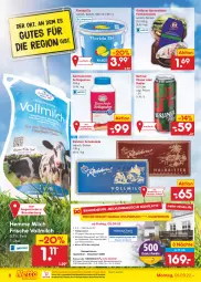 Gazetka promocyjna Netto Marken-Discount - Filial-Angebote - Gazetka - ważna od 10.09 do 10.09.2022 - strona 8 - produkty: Bad, berliner, bestpreis, eis, feinkost, feinkostsalate, flasche, Kinder, milch, ndk, oder radler, pils, pilsner, radler, reis, rwe, sac, sahne, salat, salate, schlagsahne, schoko, schokolade, spreewälder, Ti, uhr, versandkostenfrei, vollmilch, wasser