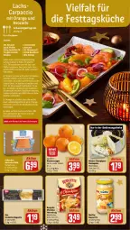 Gazetka promocyjna Rewe - Prospekte - Gazetka - ważna od 23.12 do 23.12.2023 - strona 4 - produkty: ACC, Anrichte, avocado, avocados, baguette, basilikum, bio, Carpaccio, champignon, eis, elle, filet, filets, fisch, fleisch, followfish, frucht, fruchtfleisch, garnier, Getrocknete Tomaten, Käse, küche, lachs, lachsfilet, Ofen, Ofenkäse, olive, oliven, olivenöl, orange, orangen, pfeffer, Ragout, reifen, rezept, rezepte, ring, Rote Zwiebel, rouge, rougette, saft, salat, salz, Schal, Schale, steinofen, Steinofen-Baguette, teller, Ti, Tiere, tomate, tomaten, weichkäse, zitrone, zitronen, zitronensaft, zwiebel, zwiebeln