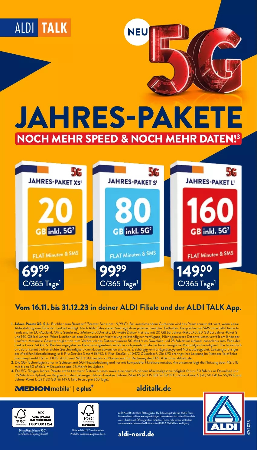 Aktueller Prospekt Aldi Nord - ALDI Multimedia - von 23.11 bis 27.11.2023 - strona 4 - produkty: aldi, aldi talk, auto, Bau, buch, eis, Germ, hardware, LG, magazin, medion, papier, Rauch, reis, ring, rwe, spee, telefon, Ti, usb, ZTE