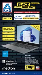 Gazetka promocyjna Aldi Nord - ALDI Multimedia - Gazetka - ważna od 27.11 do 27.11.2023 - strona 1 - produkty: akku, aldi, Intel, kraft, lack, Laptop, lautsprecher, rwe, ssd, Ti