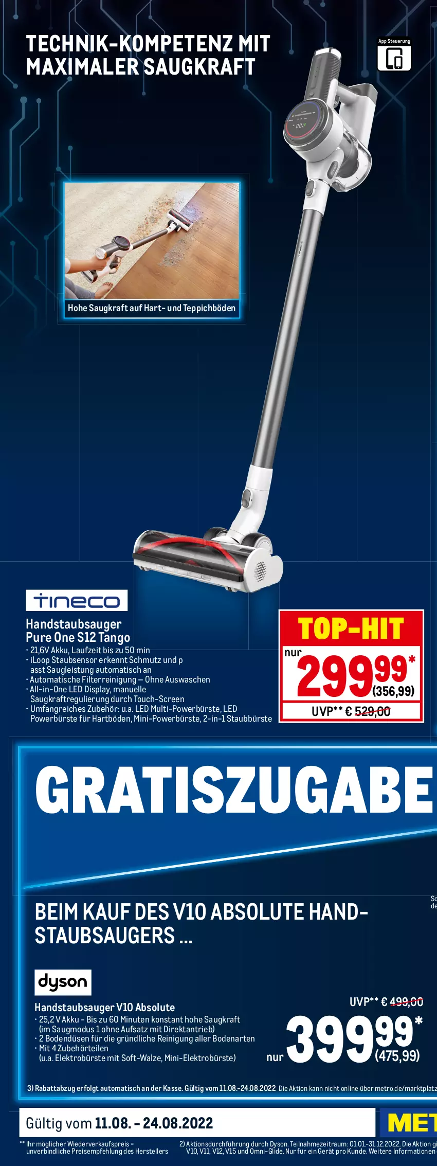 Aktueller Prospekt Metro - Technik Spezial - von 11.08 bis 24.08.2022 - strona 44 - produkty: akku, auto, Behälter, beutel, bree, bürste, bürsten, Dyson, eis, Elektro, elle, erde, flasche, Haarentfernung, handstaubsauger, Hartbodenreiniger, hochdruckreiniger, Holz, kraft, Leuchte, leuchten, LG, menalux, Metro, mikrofaser, natur, natura, reiniger, Reinigung, reis, Roller, Salsa, schlauch, sonderposten, staubbeutel, staubsauger, teller, teppich, teppiche, Ti, tisch, top-hit, Trockensauger, wasser