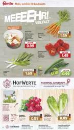 Gazetka promocyjna Famila - Prospekte - Gazetka - ważna od 10.08 do 10.08.2024 - strona 2 - produkty: Bau, bio, bio gurken, Bundmöhren, Cap, dressing, eis, ente, feta, gurke, gurken, Käse, kräuter, LG, möhren, nuss, olive, oliven, paprika, pfeffer, radieschen, rapsöl, salat, salate, salatherzen, salz, Schal, Schale, Ti, tomate, tomaten, zucker, zwiebel, zwiebeln