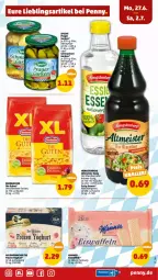 Gazetka promocyjna Penny - Prospekte - Gazetka - ważna od 02.07 do 02.07.2022 - strona 17 - produkty: bernbacher, beutel, eis, eiswaffeln, essig, flasche, gurke, gurken, hengstenberg, kräuter, Manner, Meister, natur, oder kräuter, Ria, specht, tee, Ti, waffeln, Yo, yoghurt