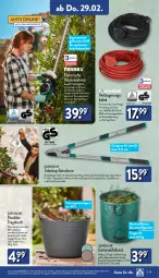 Gazetka promocyjna Aldi Nord - Von Montag - Gazetka - ważna od 02.03 do 02.03.2024 - strona 19 - produkty: aldi, boss, dell, eis, elle, Garten, heckenschere, korb, kraft, messer, Mode, ndk, obst, reis, Ria, ring, rosen, rwe, sac, Schal, Schale, Schere, schnitten, Teleskop, Ti, tragegriff, wasser, weck