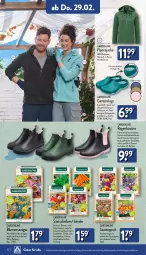 Gazetka promocyjna Aldi Nord - Von Montag - Gazetka - ważna od 02.03 do 02.03.2024 - strona 22 - produkty: asti, blume, blumen, Booties, Clogs, decksohle, Fleecejacke, Garten, gin, Jacke, kräuter, oder kräuter, Ria, teppich, Ti, tisch, wasser, ZTE