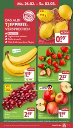 Gazetka promocyjna Aldi Nord - Von Montag - Gazetka - ważna od 02.03 do 02.03.2024 - strona 3 - produkty: aldi, angebot, banane, bananen, beere, beeren, eis, erdbeere, erdbeeren, reis, Schal, Schale, Ti, trauben, zitrone, zitronen, ZTE