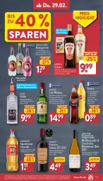 Gazetka promocyjna Aldi Nord - Von Montag - Gazetka - ważna od 02.03 do 02.03.2024 - strona 31 - produkty: almdudler, amarula, burgunder, chardonnay, dessert, eis, elle, erfrischungsgetränk, flasche, frucht, getränk, gin, irish whiskey, jameson, kräuter, likör, limo, limonade, Loose, mac, Meister, primitivo, reis, rotwein, sahne, sinalco, teller, thomas henry, Ti, vodka, wein, Weißburgunder, Weißwein, whiskey, ZTE, zucker