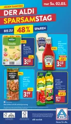Gazetka promocyjna Aldi Nord - Von Montag - Gazetka - ważna od 02.03 do 02.03.2024 - strona 40 - produkty: aldi, auto, beutel, burger, eis, flasche, frucht, fruchtsaft, getränk, gin, gouda, heinz, ketchup, magazin, mayonnaise, natur, nuss, papier, pfanne, Pfanner, reis, saft, telefon, Ti, walnuss, Yo, ZTE