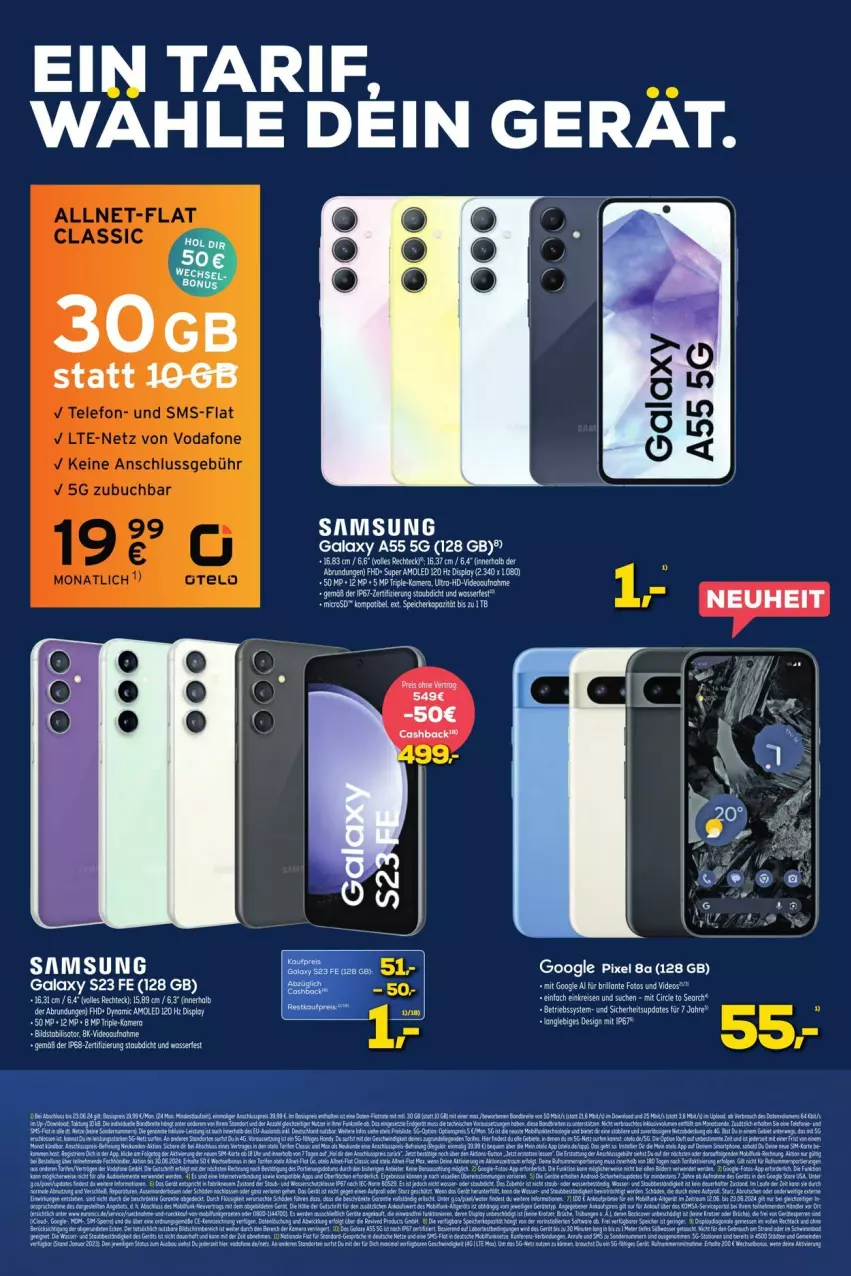 Aktueller Prospekt Euronics - Prospekte - von 13.06 bis 17.06.2024 - strona 8 - produkty: Betriebssystem, eier, eis, neuheit, reis, Samsung, samsung galaxy, Samsung Galaxy A, tee, Ti