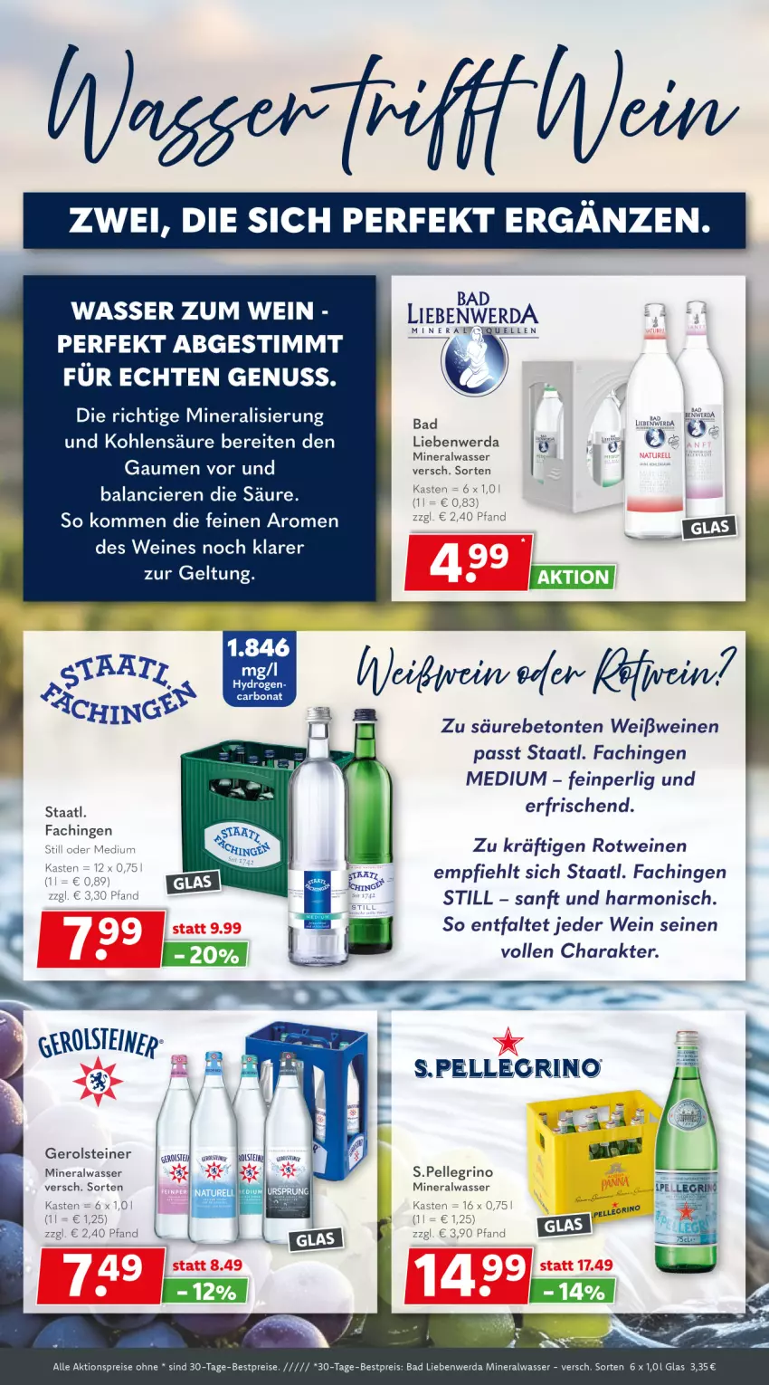 Aktueller Prospekt Getraenkeland - von 31.08 bis 12.09.2026 - strona 6 - produkty: aktionspreis, Alwa, Bad, Bad Liebenwerda, bestpreis, bestpreise, bier, Bona, eis, Elan, elle, gerolsteine, gerolsteiner, mineralwasser, nuss, reis, rotwein, Staatl. Fachingen, steiner, Ti, wasser, wein, weine, Weißwein