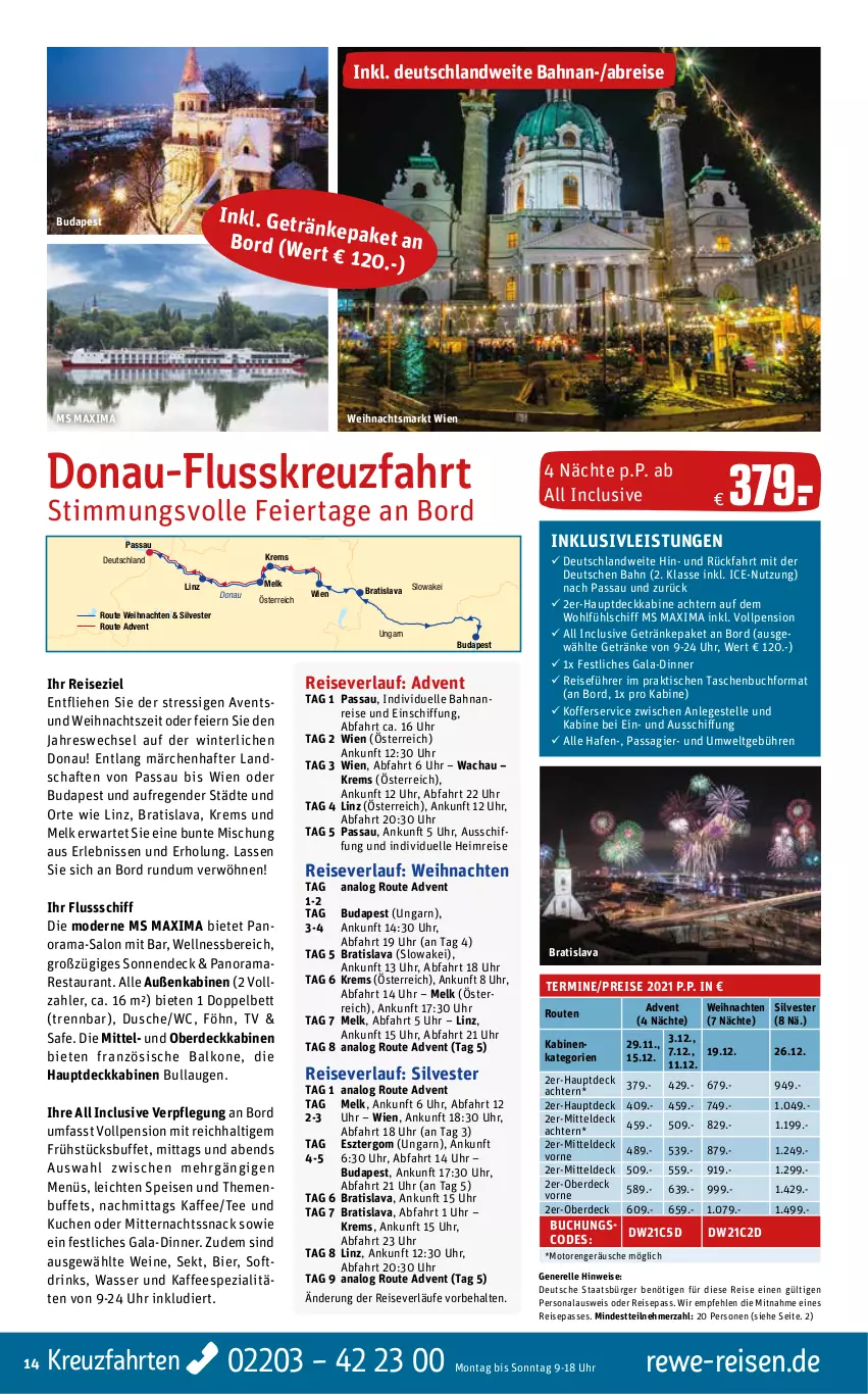 Aktueller Prospekt Rewe Reisen - Reiseprospekt - von 29.07 bis 27.08.2021 - strona 14