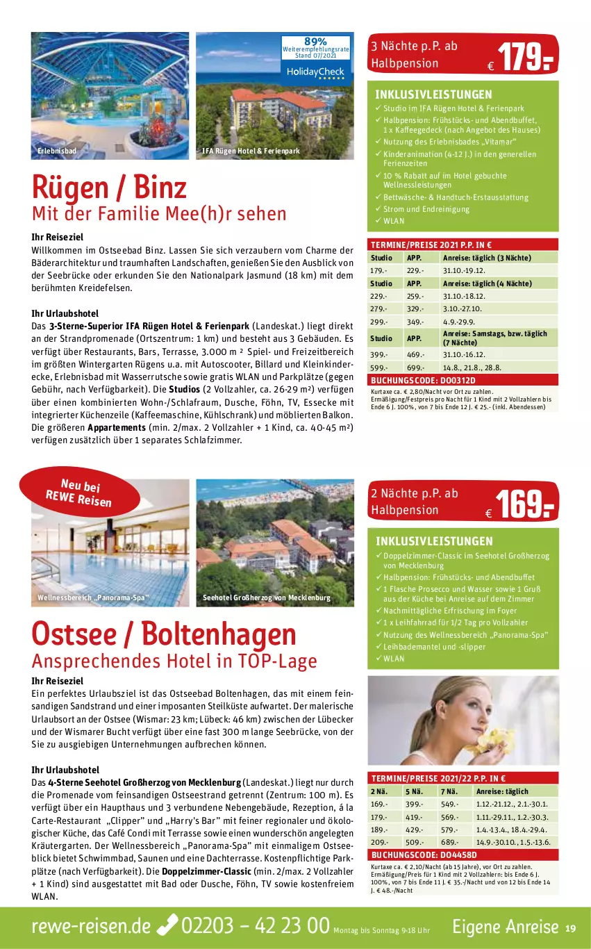 Aktueller Prospekt Rewe Reisen - Reiseprospekt - von 29.07 bis 27.08.2021 - strona 19