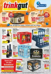 Gazetka promocyjna Trinkgut - Prospekte - Gazetka - ważna od 18.01 do 18.01.2025 - strona 1 - produkty: aeg, Bad, baileys, bier, coca-cola, cola, eis, fanta, flasche, franziskaner, freixenet, hasseröder, jim beam, krombache, krombacher, likör, monte, payback, pils, radler, reis, sprite, Sprudel, Ti, vilsa, wasser, weissbier, whiskey, ZTE