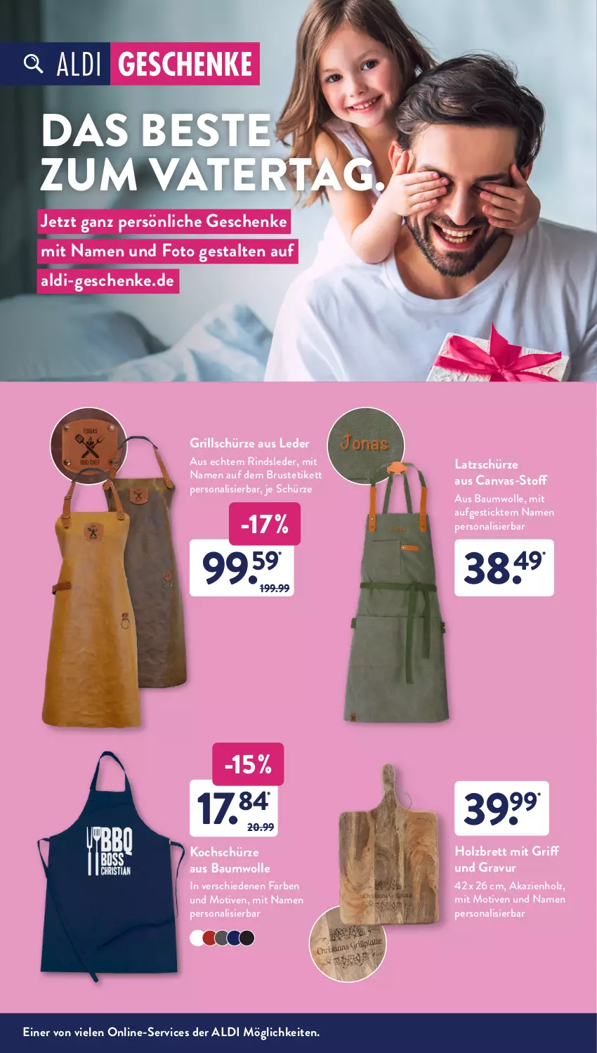 Aktueller Prospekt AldiSud - ALDI Aktuell - von 16.05 bis 21.05.2022 - strona 22 - produkty: aldi, Bau, baumwolle, grill, Holz, Persona, rind, Schürze, Ti, wolle