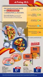 Gazetka promocyjna AldiSud - ALDI Aktuell - Gazetka - ważna od 21.05 do 21.05.2022 - strona 45 - produkty: aioli, aldi, alle artikel ohne dekoration, aufstrich, Ben’s Original, brot, brotaufstrich, chorizo, creme, dekoration, eis, elle, express-reis, fisch, garnelen, gin, knoblauch, korn, küche, Langkornreis, mac, Manchego, mandel, pfanne, Rana, reis, salat, saupiquet, suppe, teller, thunfisch, Ti, tisch, ZTE