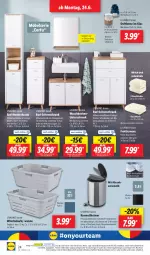 Gazetka promocyjna Lidl - Aktionsprospekt - Gazetka - ważna od 29.06 do 29.06.2024 - strona 32 - produkty: angebot, auer, auto, Bad, Bau, baumwolle, Beckenunterschrank, beutel, dell, Duftkerze, duschtuch, eimer, eis, elle, handtücher, hochschrank, kerze, korb, kosmetik, kosmetikeimer, möbel, Mode, ndk, reine baumwolle, reis, Ria, Schal, Schale, Schrank, schubladen, Seitenschrank, spiegel, Ti, timer, tuc, tücher, unterschrank, Wanne, waschbecken, waschbeckenunterschrank, wäschekorb, wolle, Yo, ZTE