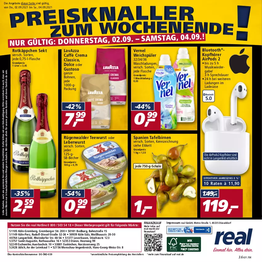 Aktueller Prospekt Real - Real Handzettel - von 01.09 bis 04.09.2021 - strona 48