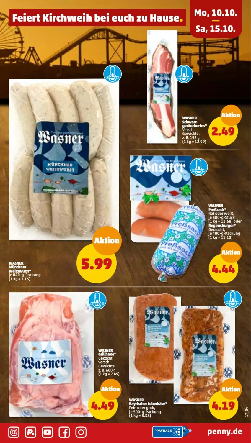 Aktueller Prospekt Penny - Prospekte - von 10.10 bis 15.10.2022 - strona 17 - produkty: axe, dell, eier, eis, elle, grill, grillhaxe, grohe, Haxe, LG, tee, wurst