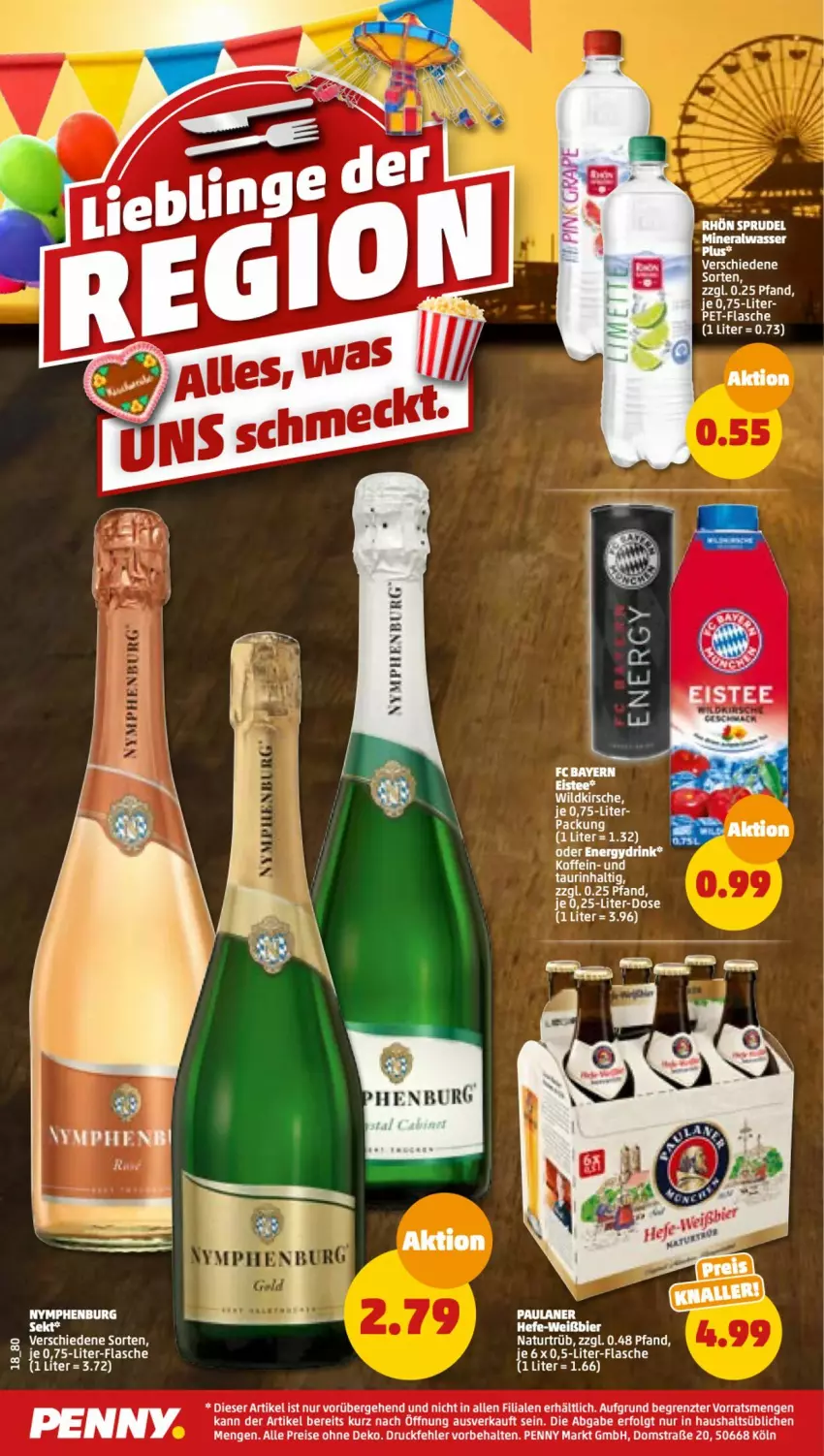 Aktueller Prospekt Penny - Prospekte - von 10.10 bis 15.10.2022 - strona 18 - produkty: drink, eis, flasche, kirsch, kirsche, LG, natur, pet-flasche, reis, Ti, Wild, ZTE