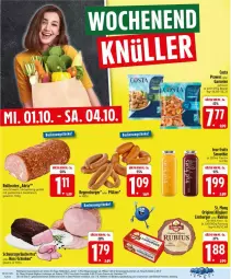 Gazetka promocyjna Edeka - Prospekte - Gazetka - ważna od 04.10 do 04.10.2025 - strona 26 - produkty: Bau, beutel, braten, burger, eis, flasche, fleisch, garnelen, gewürz, gin, hackfleisch, küche, Küchen, LG, Limburger, nuss, prawns, reis, Ria, rollbraten, Rubius, schinken, schwein, smoothie, St. Mang, Ti, true fruits, wein, ZTE