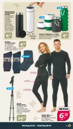 Gazetka promocyjna Netto - Woche 4 - Gazetka - ważna od 28.01 do 28.01.2023 - strona 17 - produkty: auer, aust, batterie, Bau, baumwolle, flasche, hose, Laufen, rwe, shirt, socken, tasse, Ti, trinkflasche, wolle