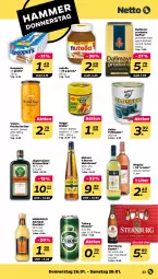 Gazetka promocyjna Netto - Woche 4 - Gazetka - ważna od 28.01 do 28.01.2023 - strona 23 - produkty: bohne, bohnen, Brühe, dallmayr, dallmayr prodomo, eier, eierlikör, eis, elle, früchte, Germ, jägermeister, kaffee, knoppers, kräuter, kräuterlikör, likör, maggi, Meister, Metaxa, nutella, pils, pilsener, prodomo, Sternburg, suppe, Ti, wein, weinbrand