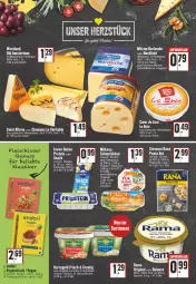 Gazetka promocyjna Edeka - Angebote der Woche - Gazetka - ważna od 05.02 do 05.02.2022 - strona 12 - produkty: albray, angebot, Becher, brie, burlander, chaumes, deutscher schnittkäse, französischer weichkäse, frischkäse, gin, giovanni rana, hartkäse, Käse, kerrygold, lion, Loose, milka, milkana, milram, Old Amsterdam, pasta, quäse, Rana, saint albray, Schal, Schale, Schmelzkäse, schnittkäse, snack, suppe, weichkäse