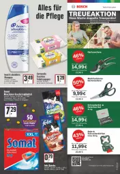Gazetka promocyjna Edeka - Angebote der Woche - Gazetka - ważna od 05.02 do 05.02.2022 - strona 23 - produkty: angebot, bosch, deutschlandcard, eis, felix, flasche, Garten, Gartenschere, geschirr, geschirrspülmittel, LG, papier, reis, Schere, shampoo, snack, snacks, somat, spülmittel, Ti, toilettenpapier
