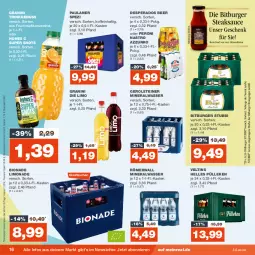 Gazetka promocyjna Real - Gazetka - ważna od 23.09 do 23.09.2023 - strona 16 - produkty: Alwa, bio, bionade, bitburger, burger, desperados, eis, elle, flasche, frucht, fruchtsaft, gerolsteine, gerolsteiner, glasflasche, granini, granini die limo, Hohes C, limo, limonade, mineralwasser, nuss, Paula, paulaner, Peroni, reis, saft, Spezi, steiner, Ti, veltins, wasser, ZTE