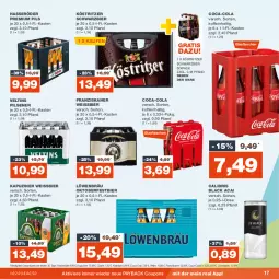 Gazetka promocyjna Real - Gazetka - ważna od 23.09 do 23.09.2023 - strona 17 - produkty: bier, coca-cola, cola, coupon, coupons, eis, flasche, franziskaner, glasflasche, hasseröder, köstritzer, lack, LG, payback, pils, pilsener, premium pils, reis, Ti, veltins, veltins pilsener, weissbier, ZTE