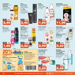 Gazetka promocyjna Real - Gazetka - ważna od 23.09 do 23.09.2023 - strona 18 - produkty: colgate, colgate total, coupon, creme, deo, deospray, dove, dusche, eis, elmex, Gesichtscreme, gliss, gliss kur, haarspray, keks, Kinder, leine, LG, Lotion, meridol, mundspülung, nivea, Nivea Men, rasierer, reis, roll-on, shampoo, shampoo oder spülung, spülung, Taft, Ti, waschgel, wilkinson, zahncreme, ZTE