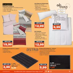 Gazetka promocyjna Real - Gazetka - ważna od 23.09 do 23.09.2023 - strona 21 - produkty: Bau, baumwolle, bett, bettwäsche, decke, Heizungen, kissen, LG, mikrofaser, schmutzfangmatte, wolle