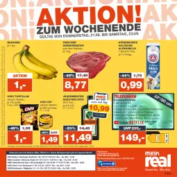 Gazetka promocyjna Real - Gazetka - ważna od 23.09 do 23.09.2023 - strona 28 - produkty: alpenmilch, banane, bananen, bärenmarke, braten, burger, chio chips, chips, dip, dvb, DVB-T, eis, elle, ente, Germ, HDMI, jägermeister, kräuter, kräuterlikör, LG, likör, Meister, milch, Receiver, reis, rind, rinder, rinderbraten, rum, rwe, Spektrum, Ti, tortilla, tortillas, usb, ZTE