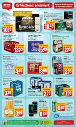 Gazetka promocyjna Rewe - REWE Ihr Kaufpark - Gazetka - ważna od 30.04 do 30.04.2022 - strona 20 - produkty: Alwa, Cap, coca-cola, cola, drink, drucker, eis, elle, energy drink, Engel, karlsberg, karlsberg mixery, kerze, krombache, krombacher, mineralwasser, Mio Mio, Mixer, mixery, monster, Monster Energy, natur, oettinger, Paula, paulaner, pils, reis, rel, saft, steiner, Ti, valensina, volvic, warsteiner, wasser