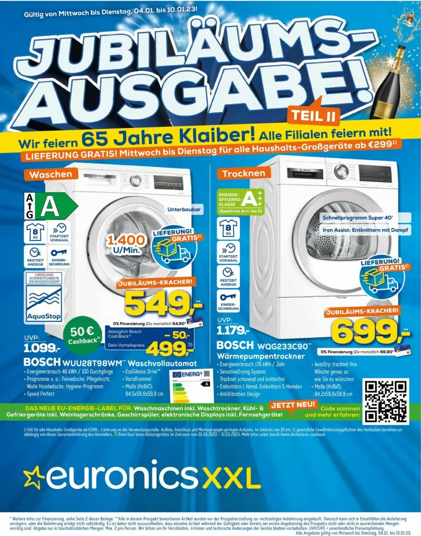 Aktueller Prospekt Euronics - Prospekte - von 04.01 bis 11.01.2023 - strona 1 - produkty: Elektro, geschirr, geschirrspüler, Kinder, lays, rum, Spektrum, tee, wein