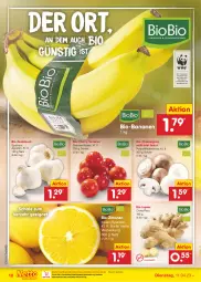 Gazetka promocyjna Netto Marken-Discount - Filial-Angebote - Gazetka - ważna od 15.04 do 15.04.2023 - strona 10 - produkty: asti, banane, bananen, bestpreis, bio, bio-bananen, bio-zitronen, biobio, braun, champignon, discount, eis, ingwer, knoblauch, ndk, reis, Schal, Schale, Ti, tomate, tomaten, zitrone, zitronen