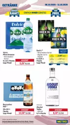 Gazetka promocyjna Metro - Wochen-Angebote - Gazetka - ważna od 11.10 do 11.10.2025 - strona 14 - produkty: Absolut Vodka, Alwa, angebot, aprikose, aprikosen, banane, bree, brut, champagne, chardonnay, dry gin, flasche, frucht, früchte, früchten, getränk, getränke, gin, gordon, Gordon’s, london dry, london dry gin, mineralwasser, Palette, Ria, Schal, Schale, Ti, vodka, volvic, wasser, zitrone