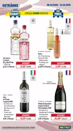 Gazetka promocyjna Metro - Wochen-Angebote - Gazetka - ważna od 11.10 do 11.10.2025 - strona 15 - produkty: Absolut Vodka, Alwa, angebot, aprikose, aprikosen, banane, bree, brut, champagne, chardonnay, dry gin, flasche, frucht, früchte, früchten, getränk, getränke, gin, gordon, Gordon’s, london dry, london dry gin, mineralwasser, Palette, Ria, Schal, Schale, Ti, vodka, volvic, wasser, zitrone