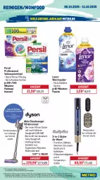Gazetka promocyjna Metro - Wochen-Angebote - Gazetka - ważna od 11.10 do 11.10.2025 - strona 16 - produkty: akku, angebot, Behälter, beutel, bodensauger, bürste, Dyson, eis, Elektro, elle, flasche, kraft, lenor, lenor weichspüler, mac, Metro, persil, reis, sonderposten, staubbeutel, staubsauger, teller, Ti, Tiere, Trockensauger, vollwaschmittel, waschmittel, weichspüler