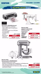 Gazetka promocyjna Metro - Wochen-Angebote - Gazetka - ważna od 11.10 do 11.10.2025 - strona 19 - produkty: angebot, auer, auto, brot, edelstahl, eis, Elektro, elle, fleisch, gefrierschrank, KitchenAid, küche, Küchen, küchenmaschine, kühlschrank, lebensmittel, LG, Metro, nudel, reis, Schere, Schrank, schüssel, teller, Ti, tisch, Vakuumierer
